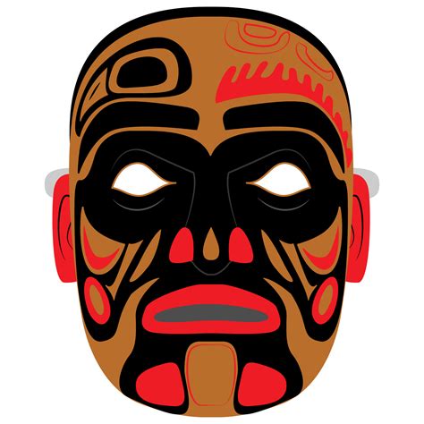 Native American Mask Template | Free Printable Papercraft Templates