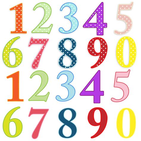 Numbers Colorful Clip-art Free Stock Photo - Public Domain Pictures