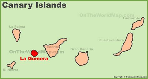 La Gomera location on the Canaries map - Ontheworldmap.com