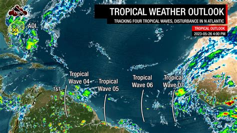 Tropical Update: Four Tropical Waves In Atlantic Basin, Another Set To ...