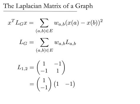 PPT - The Laplacian Matrices of Graphs PowerPoint Presentation, free ...