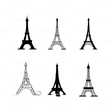 Eiffel Tower Clipart Halloween SVG Digital Instant Download for Cricut ...