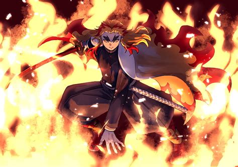 HD wallpaper: Anime, Demon Slayer: Kimetsu no Yaiba, Kyojuro Rengoku ...