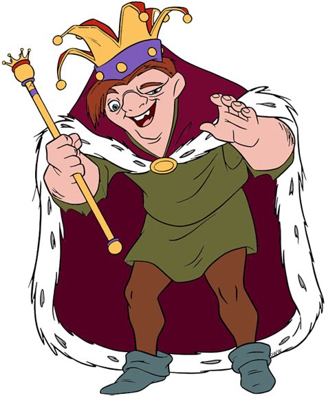 Clip art of Quasimodo from The Hunchback of Notre-Dame dressed as king ...