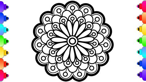 Mandala Drawing Easy Step By Step - The first step in how to draw a ...