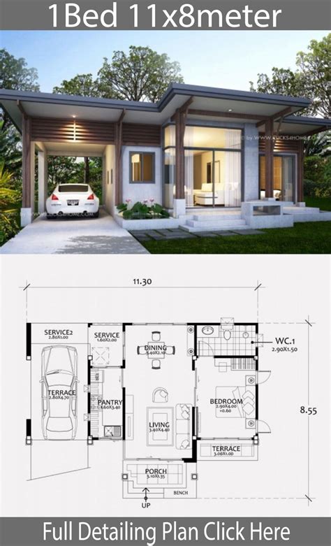 Bloxburg Modern House One Story Awesome Home Design Plan 11x8m with E ...