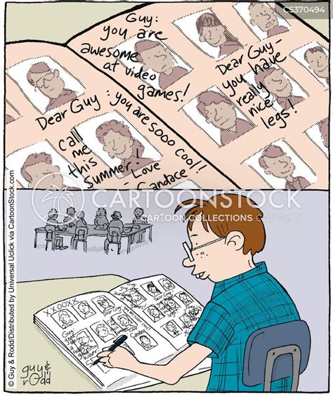 Yearbooks Cartoons and Comics - funny pictures from CartoonStock