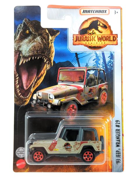 Matchbox Jurassic World Dominion '93 Jeep Wrangler #29 1:64 Scale ...