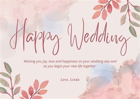 Happy Wedding Wishes Cards