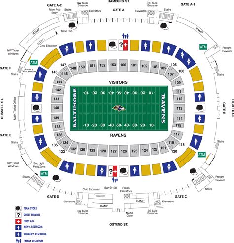 Ravens Stadium Seating Chart Interactive Map | Brokeasshome.com