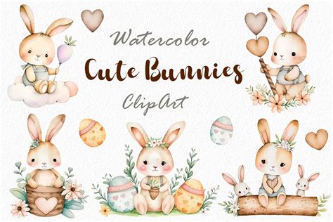 Cute Baby Bunny Clipart Birthday