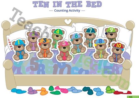 Ten in the Bed - Counting Activity Teaching Resource | Ten in the bed ...