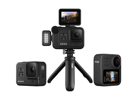 GoPro HERO8 Black action camera and GoPro MAX 360-degree camera with ...