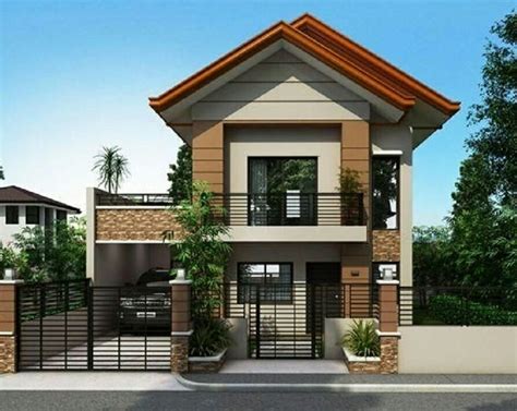 15 Small Modern Two Storey House Plans With Balcony