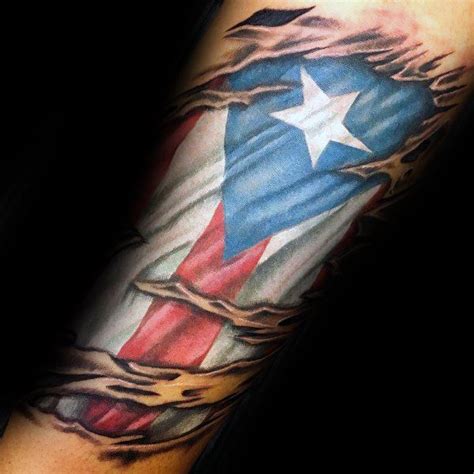 50 Puerto Rican Flag Tattoo Ideas For Men - Puerto Rico Designs Taino ...