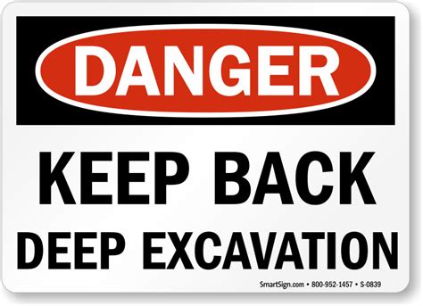 Excavation Signs - MySafetySign.com