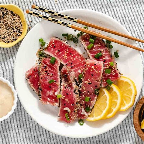 Seared Yellowfin Tuna with Sesame Sauce from Key West, FL