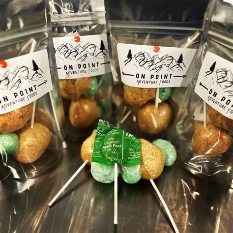 Freeze Dried Caramel Apple Lollipops