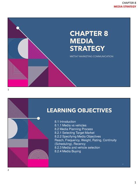 Chapter 8 Media Strategy - MEDIA STRATEGY CHAPTER 8 MEDIA STRATEGY ...