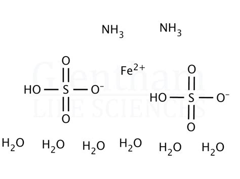 Ammonium iron(II) sulfate hexahydrate (CAS 7783-85-9) | Glentham Life ...