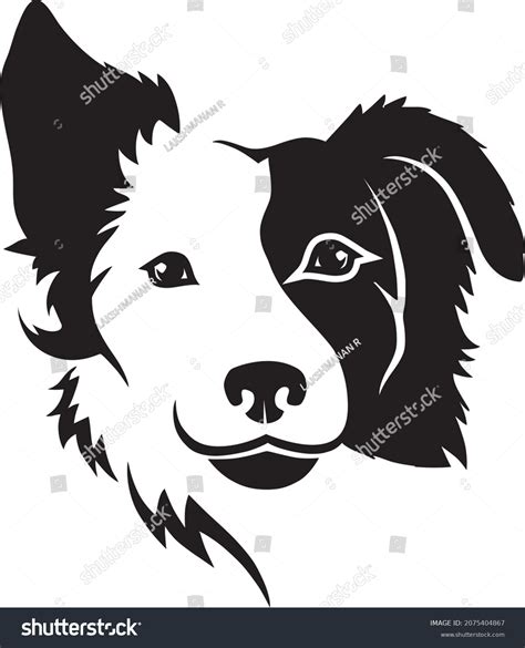 Puppy Dog Head Black Logo Stock Vector (Royalty Free) 2075404867 ...