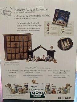 Precious Moments Nativity Figurines Advent Calendar, 27-piece Set