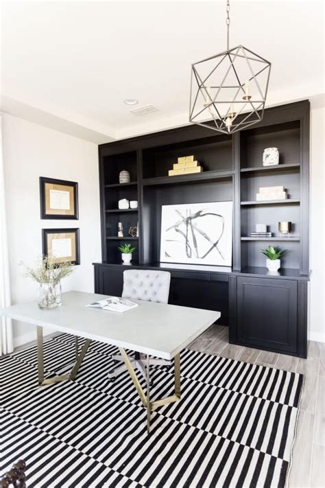 Check out this modern black-and-white home office on HGTV.com. | Home ...