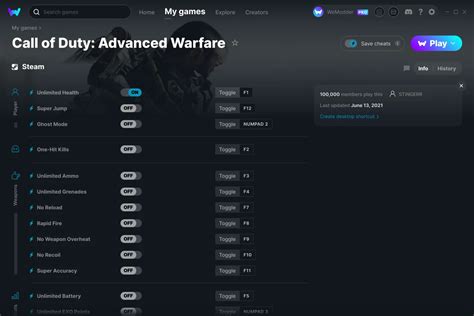 Call of Duty: Advanced Warfare Cheats & Trainers for PC | WeMod