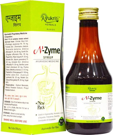 Buy Ayukriti Herbals N-Zyme Syrup 200ml Online at Low Prices in India ...