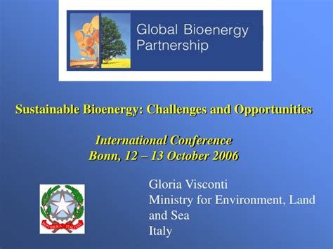 PPT - Sustainable Bioenergy: Challenges and Opportunities International ...