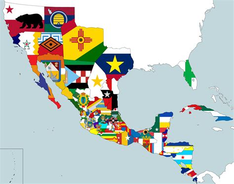 Flag map of Mexican states : r/RevPlowedTheSea