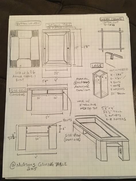 Geek Chic Gaming Table Plans | Brokeasshome.com