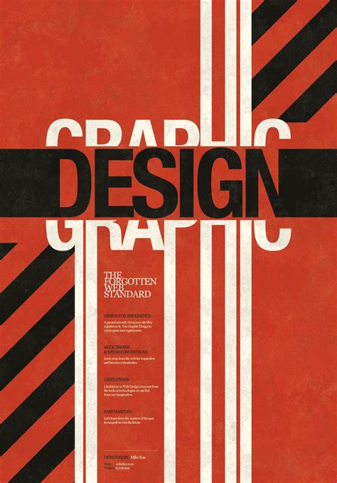 graphic Design poster - Mike Kus | Typographic design, Graphic design ...