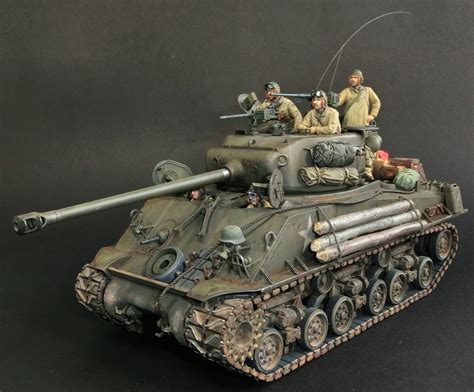 Tamiya 1/35 "Easy Eight" Sherman w/converted "Fury" figures | Military ...