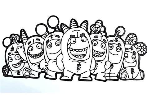 Dibujos de Oddbods para Colorear - Dibujos-Online.Com