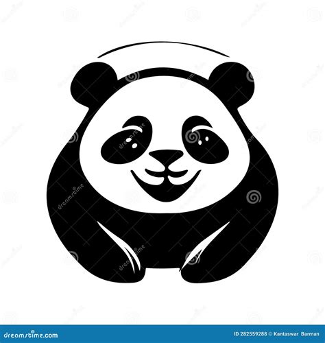 Panda logo design. stock vector. Illustration of brand - 282559288