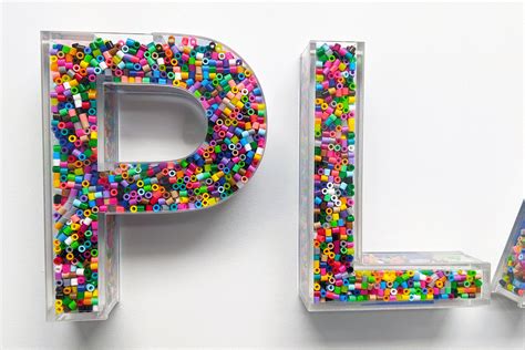 Fillable Acrylic Letters Wall Hanging Bedroom Decor - Etsy