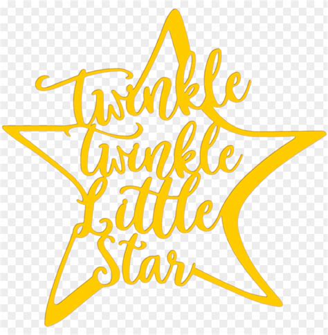 Twinkle Twinkle Little Star Metal Art - Calligraphy PNG Transparent ...