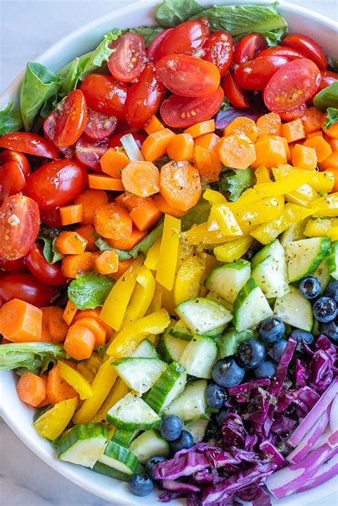 Rainbow Veggie Salad - She Likes Food