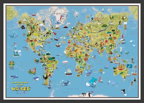 World Map For Kids