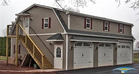 detached three car garage trailer - Google Search | Carriage house ...