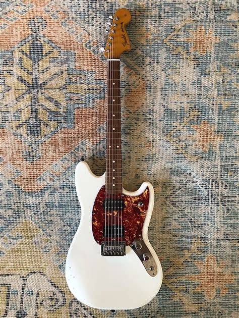 Fender Jag-Stang! Modded Mustang / Jaguar Mashup 2018 - White | Reverb