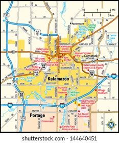 Map Of Downtown Kalamazoo - Blondy Sidonnie