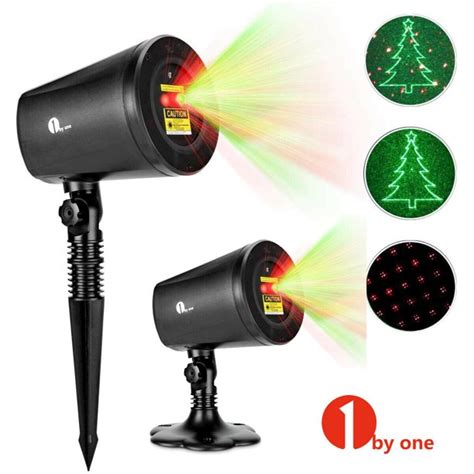 2 Pack 1byone Aluminum Alloy Outdoor Laser Light Projector with Red ...