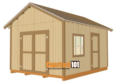 Building 12x16 gable storage shed plans - Now Zam