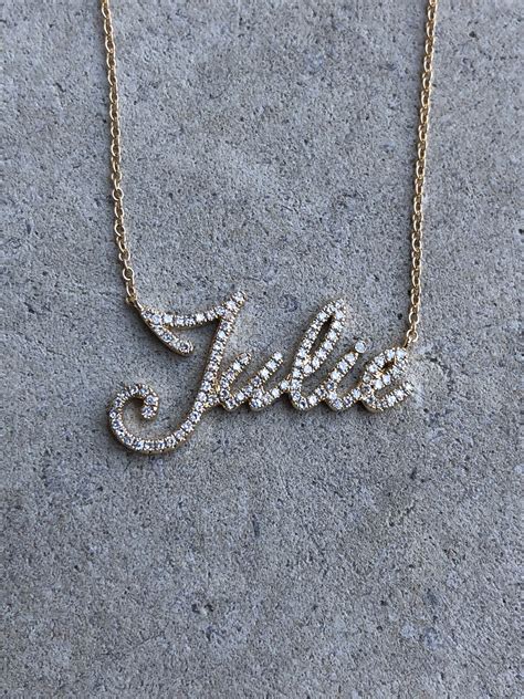 Custom Diamond Name Necklace - Jugar N Spice