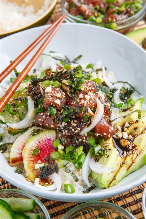 Ahi Tuna Poke Bowl Recipe on Closet Cooking