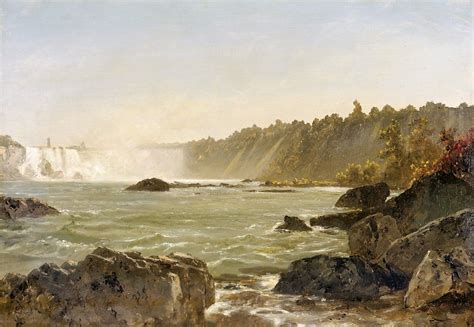 View of Niagara Falls Painting | John Frederick Kensett Oil Paintings