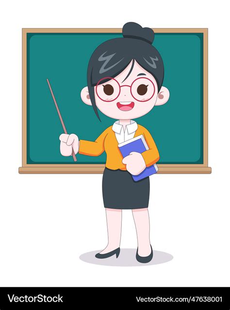 Female Teacher Cartoon Image