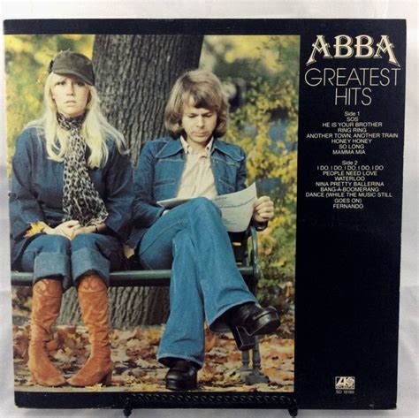 ABBA - Greatest Hits LP vinyl record - 1976 Atlantic Records - Gatefold ...